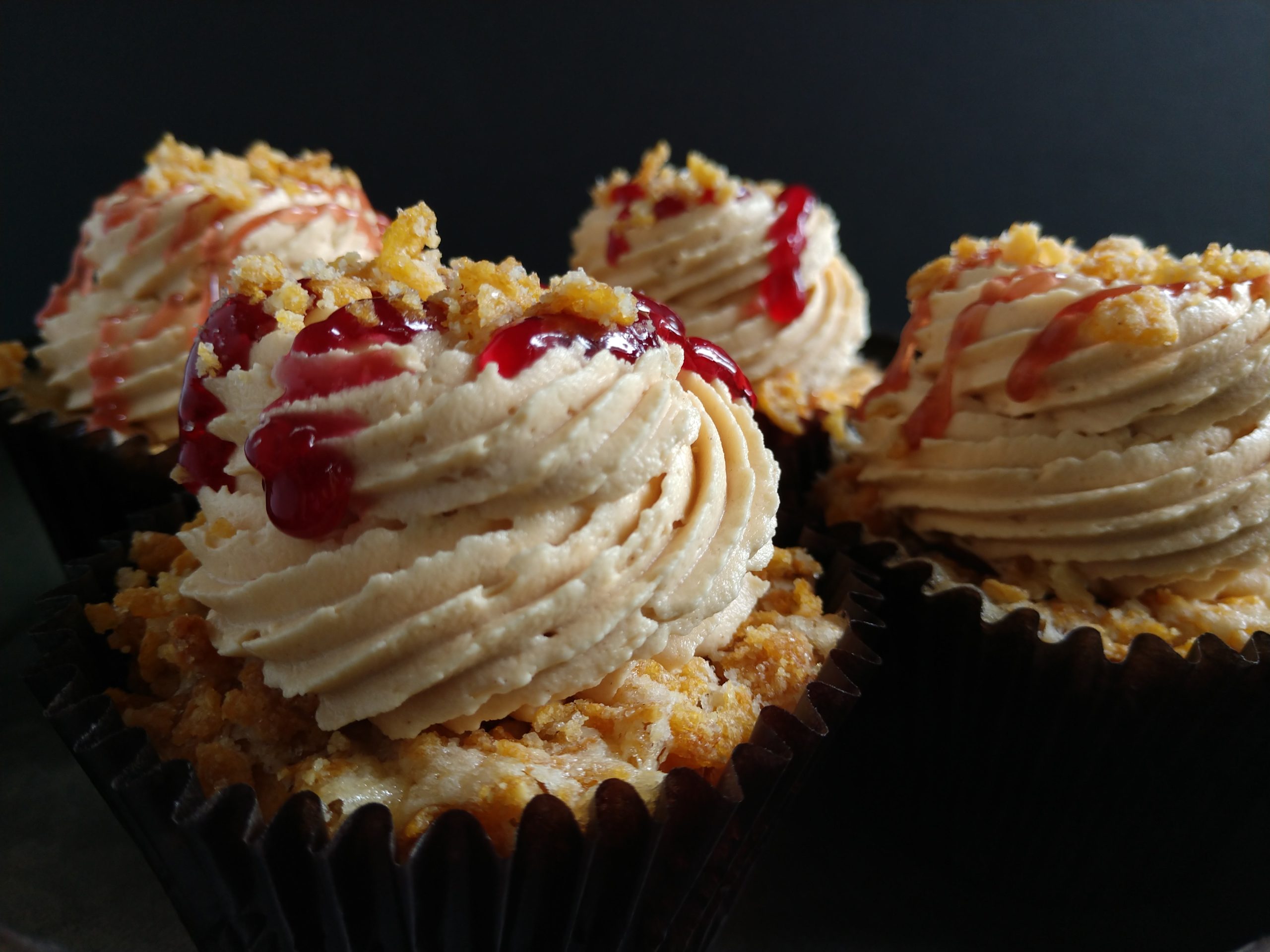 Fried Peanut Butter and Jelly Cupcakes