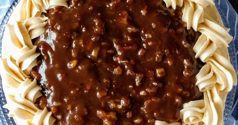 Chocolate Stout Pecan Pie Cake